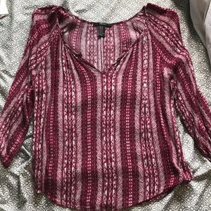 quarter sleeve blouse